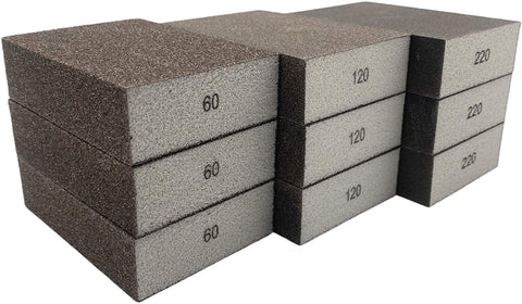 9er Schleifschwamm SET je 3 St. von Körnung P60 P120 P220