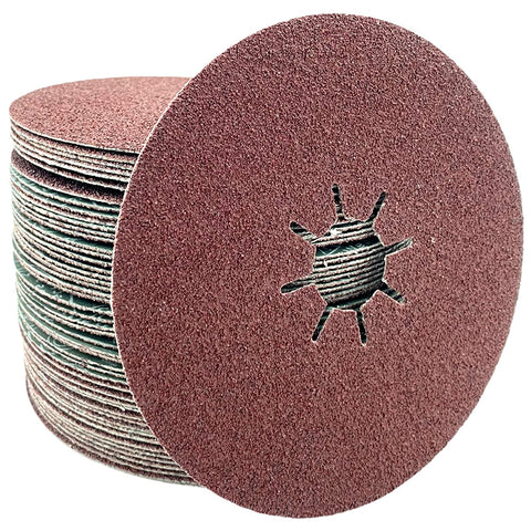 50 St. Fiberscheiben Ø125 mm Körnung wählbar P16 P24 P36 P40 P60 P80 P100 P120