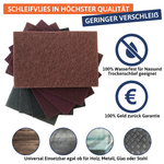 7er Schleifvlies Sortiment 152x229mm Korn 80 bis 800 insg. 7 Stück